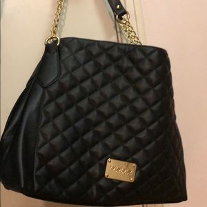 Black bebe, cushioned purse